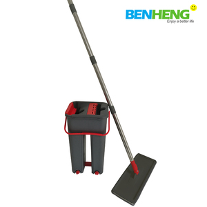 Mopa Plana BENHENG con Separación de Agua Sucia, en Oferta, con Cubeta Autoescurrible, Palo de Acero Inoxidable, Mopa de Manos Libres, Artículos para el Hogar - Product Image 6