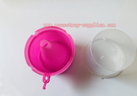 Piège à mouches des fruits en plastique transparent rose pour l'extérieur, avec phéromone, à suspendre, pour toutes les saisons