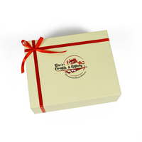 Couronne gagner mystère beauté cosmétique peau maquillage pr boîte carton pliant boîtes d'emballage avec ruban cajas de carton boîtes en papier