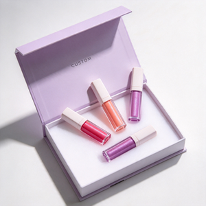 Ensemble de rouges à lèvres personnalisés, boîte cadeau rigide avec doublure en éponge et logo imprimé UV - Product Image 2