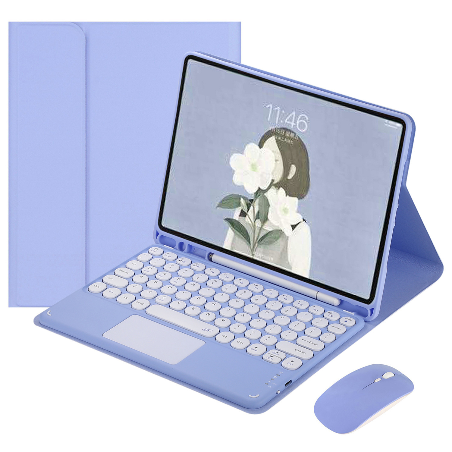 คีย์บอร์ด+เมาส์ แทร็กแพด Purple-Touch
