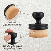 Brosse de nettoyage intérieur de voiture avec base de rangement, brosse de nettoyage automobile à poils doux pour tableau de bord et aérateurs