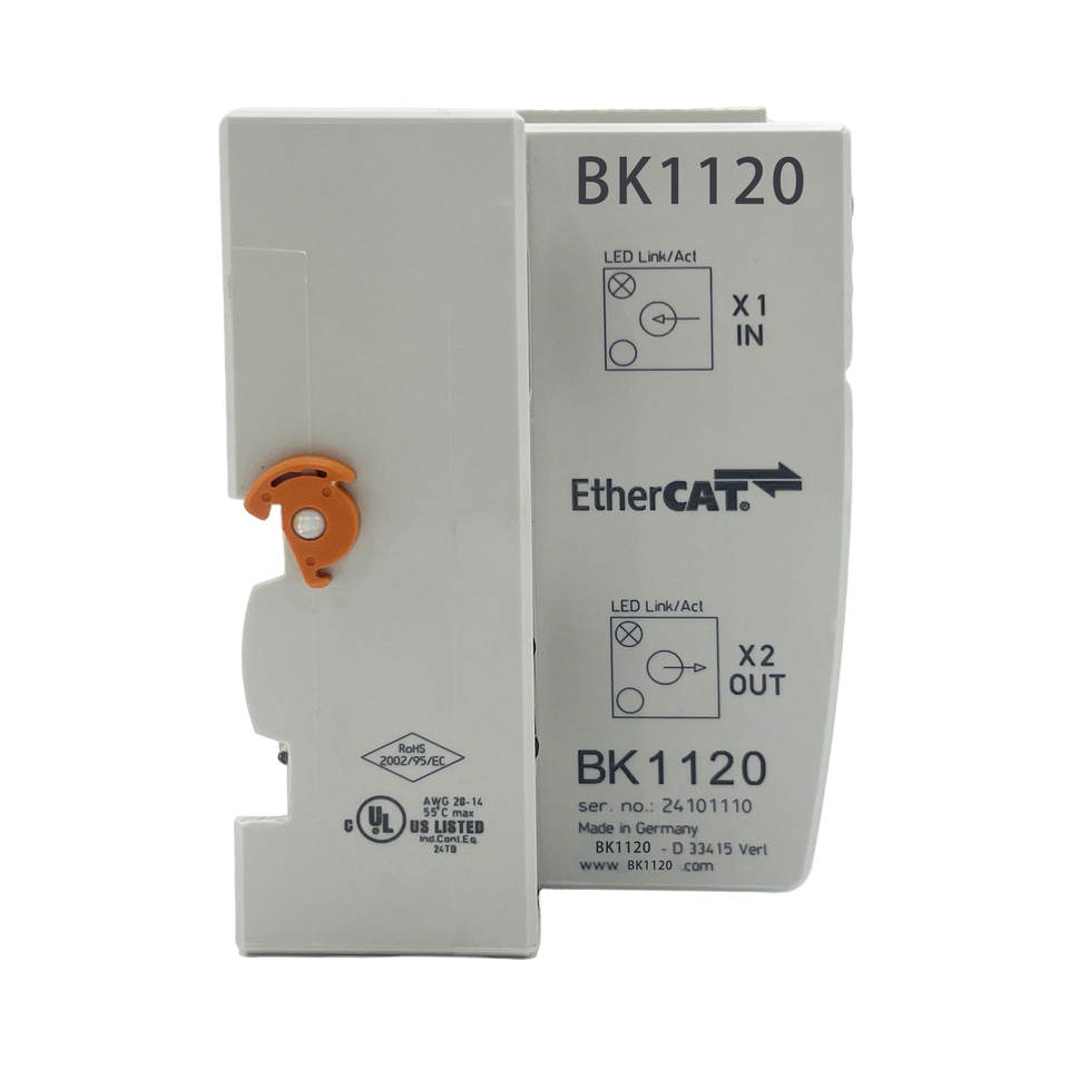 Brand New and Original EtherCAT Bus Coupler K-Bus Interface BK1120 Ethernet Protocol Converts Data Transmission 1Year Warranty