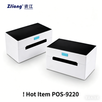 Imprimante d'étiquettes thermique USB POS-9220 4 pouces, pour autocollants 4x6, codes-barres, emballages, reçus 100mm, 203dpi, garantie 1 an, bureau