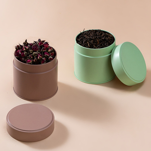 Rts Groothandel 91*90Mm Premium Food Grade Blauwe Kleine Metalen Blikken Doos 30G Matcha Blikje - Product Image 5