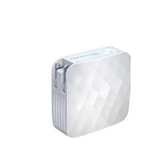 KONFULON 2026 Promotional Portable 5000mAh Power Bank with EU/US/UK Plug for AC Wall Charger for Mobile Phone Charging