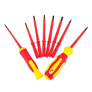 Insulated <b>Screwdriver</b> <b>Set</b> 7-Piece Phillips Magnetic Anti-Slip Handle Industrial Electrical Repair Tools - Product Image 1