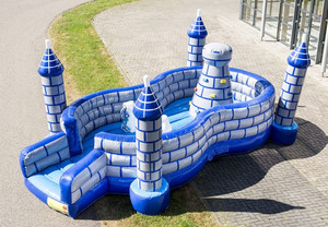 Tobogán personalizado, equipo de Parque de Atracciones inflable con <span class=keywords><strong>torre</strong></span> de escalada, parque de juegos suave inflable con alta calidad - Product Image 3