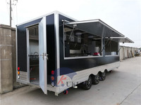 UKUNG 680*210 cm (22'4 "X 6'11") Camion alimentaire mobile personnalisé de grande taille carré Remorque alimentaire