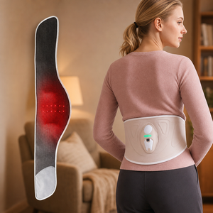 Alphay Fornisce Immagini/Video dei Prodotti: Cintura Massaggiante Lombare con Calore a Infrarossi e Vibrazione, Supporto per Programma OEM e Vendita al Dettaglio - Product Image 1