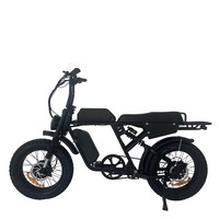 Vélo électrique rétro de 20 pouces 1000W double 48V cadre en alliage d'aluminium sans balais vélo de route à suspension complète 1000w vélo électrique gros vélo électrique