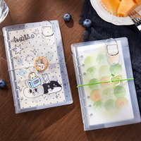 Carnet de planification A6 en PVC transparent imprimé Mr.Paper, design minimaliste, classeur rechargeable pour étudiants, cadeau pour la prise de notes quotidiennes
