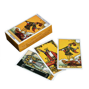 高品质纸质塔罗牌套装批发印刷塔罗牌卡带指南 - Product Image 1