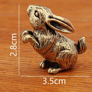 Ornements et Artisanat Métalliques en Laiton en Gros : Douze Animaux du Zodiaque Chinois pour la Décoration de la Maison et du Bureau - Product Image 3