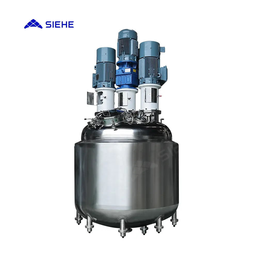 Water Based Putty Paste Mixing Tank Multi Shafts Stainless Steel Mixing Tank With Jacket