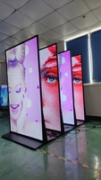 Afficheur numérique interactif tactile LCD Totem sur pied, écran plein format vertical, 75, 86, 98, 110 pouces, pour la publicité