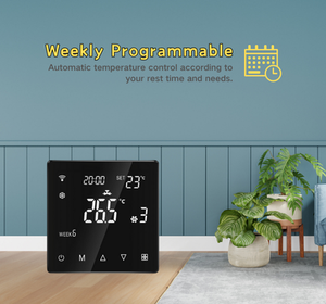 주간 프로그램 계획 메모리 기능 온도 조절기 바닥 전기 난방 온도 조절기 벽걸이 설치 온도 조절기 - Product Image 5