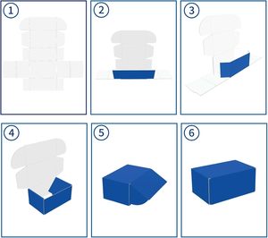Boîtes d'expédition en papier recyclables, boîtes cadeaux en carton ondulé avec logo personnalisé, fermeture magnétique, impression quadricolore - Product Image 5