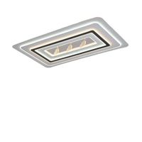 Lámpara de Techo LED Moderna y Minimalista 2026, Juego Completo para Casa, Diseño Rectangular de Lujo para Sala de Estar, Montaje Empotrado, Construcción Metálica AC