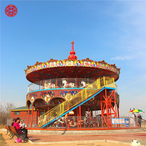 Trung tâm giải trí gia đình công viên chủ đề hội chợ cưỡi cổ điển sang trọng hai tầng băng chuyền để bán - Product Image 3