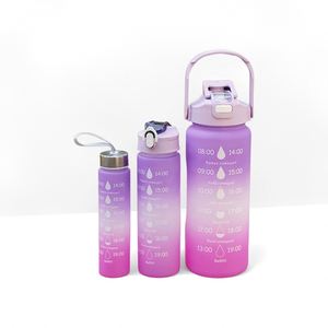Grande gourde en plastique pour la gym et la course à pied, 1L (1000 ml), sans BPA, antidérapante, avec logo personnalisé - Product Image 5