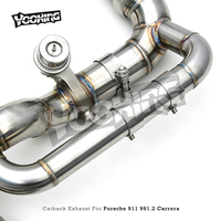 Système d'échappement Boska à soupapes GT3 personnalisé avec silencieux cat-back en acier inoxydable SS304 pour Porsche 911 991.2 Carrera 4/S/4S 3.0T 2016-2018