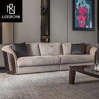 Neuestes Design Wohnzimmer-Sofas Luxus-Möbel Ecksofa aus Nubukleder oder Leder