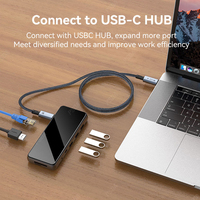 Cable USB4.0 Tipo C a C de 40 Gbps, Cable de Carga Ultrarrápida de 240 W, 8K60Hz para PS5, Nintendo Switch, Galaxy S22, MacBook Pro