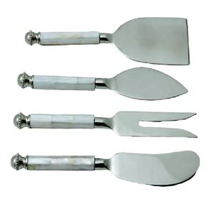 Couverts à poignée en bois d'acacia, coffret cadeau, 3 pièces, service à fromage en acier, espace de luxe pour noël, saint-valentin, fête d'affaires, Halloween, voyage - Product Image 1