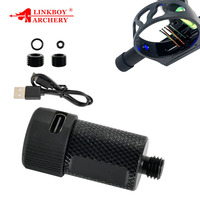Lampe de visée rechargeable pour arc, LED 3 vitesses réglable, fixation à vis 6/9/11mm, accessoire pour arc composé