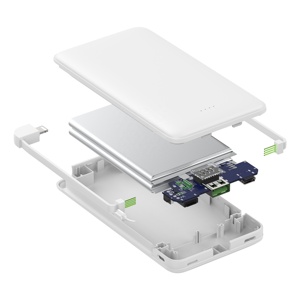<span class=keywords><strong>Tech</strong></span> PD3.0 Chargeur rapide Banques d'alimentation Câble intégré QC4 Powerbank 10000mah Charge <span class=keywords><strong>super</strong></span> rapide Produits intelligents avec double port - Product Image 2