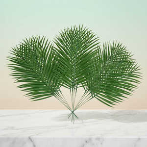 Foglie e Steli di Palma Artificiali Durevoli SPR per Feste a Tema Hawaiano, <span class=keywords><strong>Luau</strong></span> e Spiaggia nella Giungla - Product Image 3