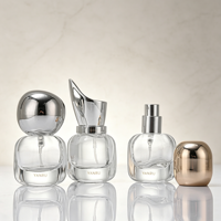 Flacon de parfum en verre transparent vide de 15 ml, conteneur de parfum portable avec boîte cadeau personnalisée imprimée