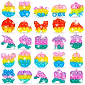 Custom Fingertip Stress-Relief Adorable Decompression Toy, Butterfly-Shaped Spinner With Bubble Pop Feature - Product Image 2