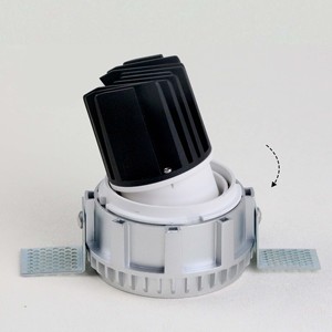 IP54 방수 방진 조광 가능 트림리스 조명 방향 조절 가능한 COB 매입형 <span class=keywords><strong>LED</strong></span> 천장 다운라이트 (욕실/주방용) - Product Image 4