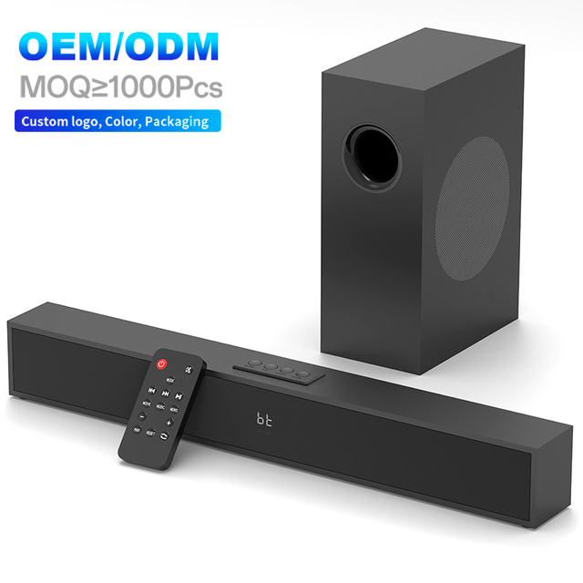 OEM 2.1CH 50W Soundbar Bass Subwoofer Home Theater System TV Speaker Wireless Surround Sound Bar With USB AUX ARC