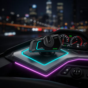 Walkie Talkie para Casco Deportivo Doble <span class=keywords><strong>Fodsports</strong></span> T1 PRO con Alcance de 2 km, Intercomunicador para 6 Personas, Accesorios para Motocicleta ABS, Auriculares Incluidos - Product Image 4