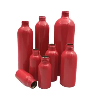Rui Pack Oem Rode Kleur Persoonlijke Verzorging Fles Aluminium Shampoo Verpakking Fles