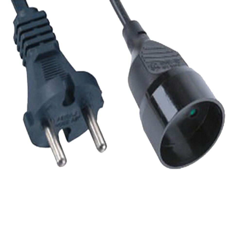 bombilla hembra cable con interruptor de nuevo 2 pin ac enchufe del cable de alimentación