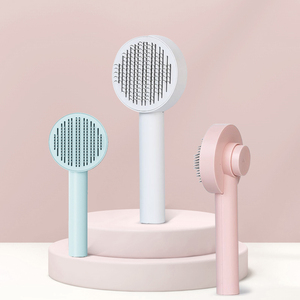 ลวดสำหรับกำจัดขนสุนัขพลาสติกหวีสำหรับนวดสำหรับแมวและคุณสมบัติลอยตัวทำความสะอาดด้วยตัวเอง - Product Image 3