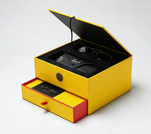 Caja de Embalaje para Gafas de Sol, Ecológica, de Materiales Reciclados, con Logotipo Personalizado, de Papel Rígido de Lujo, Reutilizable, Portátil y Protectora - Product Image 1