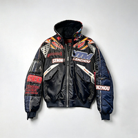 Veste en cuir unisexe imperméable coupe-vent pour homme, style streetwear, hip-hop, cyclisme, course, avec logo brodé personnalisé