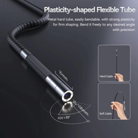 Pour Lancol 8.5mm endoscope articulé à objectif unique 180 degrés orientable 1080P LED endoscope caméra outils de Diagnostic pour inspecter