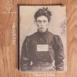 JAI <span class=keywords><strong>IMAN</strong></span> 32 hojas Vintage 1900s Mugshot fotos DIY álbum de recortes papel decorativo para suministros de colección de recortes - Product Image 2