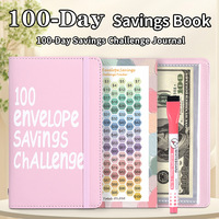 Organiseur de budget transfrontalier - Carnet de budget avec 100 enveloppes, Cadeau idéal pour les épargneurs
