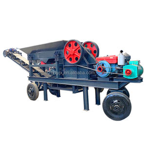 Щековая дробилка для дизельного двигателя <span class=keywords><strong>PE</strong></span> 500*750, мобильная камнедробилка, дробильная машина и установка для облицовки на продажу - Product Image 1