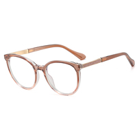 MS 82243, gafas ópticas a la moda para mujer, bonito diseño de montura completa con función de luz antiazul, lentes de resina transparente