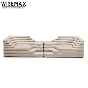 Wisemax sofá de mobília, sofá de couro moderno e de luxo personalizado, tamanho grande