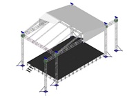 Structure de treillis en aluminium pour éclairage extérieur LED, idéale pour les concerts - En promotion