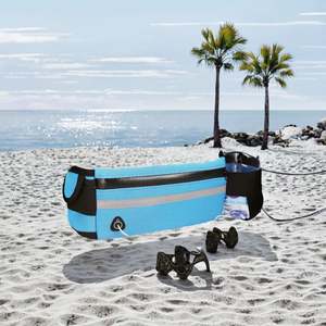 เข็มขัดวิ่งสำหรับกีฬากลางแจ้งพร้อมขวดน้ำสองขวด - Product Image 3